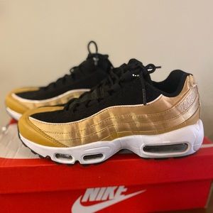 Womens Air Max 95 LX Gold Black Size 8